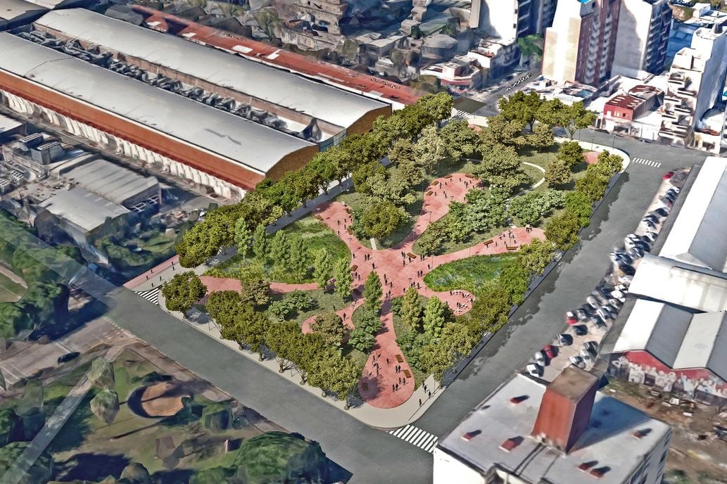 Espacio verde en lugar de shopping a cielo abierto: as� ser� la nueva plaza Clemente de Colegiales