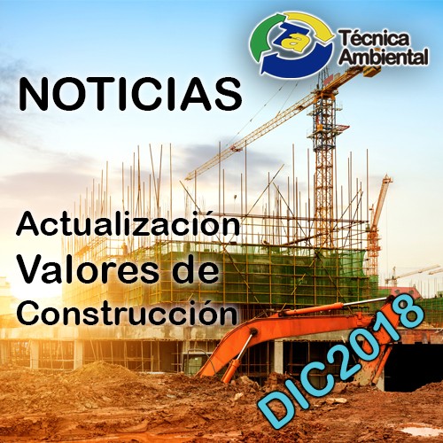Variaci�n valor de construcci�n diciembre 2018