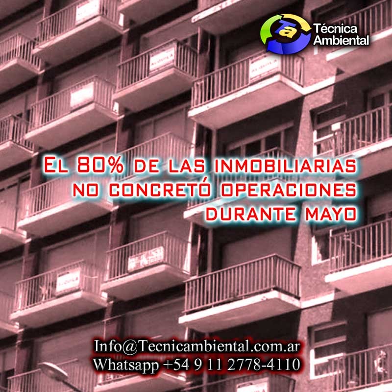 El 80% de las inmobiliarias no concret� operaciones durante mayo